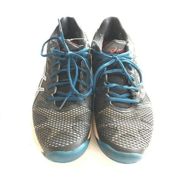 Asics Gel Solution Speed Women's Tennis Shoes Athletic Black Blue Size 7 - Picture 2 of 7